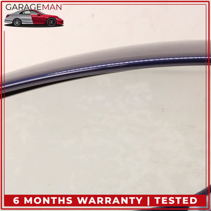 1999-2005 Porsche 911 Carrera 996 Left Door Rear View Mirror Blue Metallic OEM