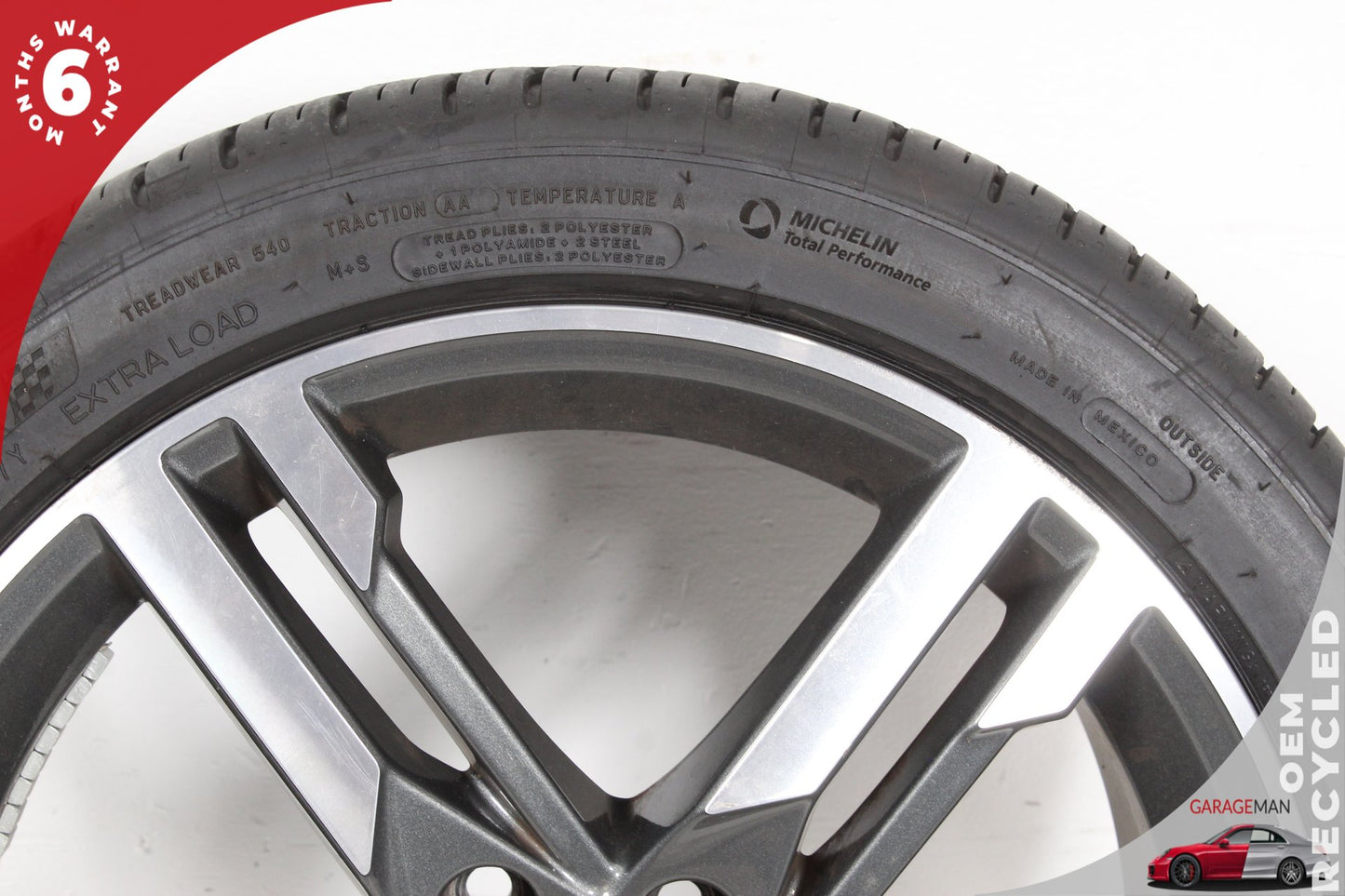 2017-2020 Audi A4 S4 5 Spoke Wheel Rim w/ Michelin Tire 8.0Jx18H2 8W0601025M OEM