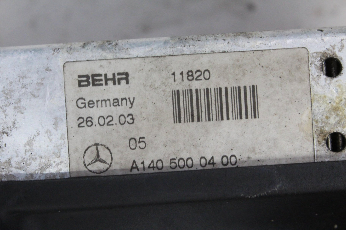 2003-2006 Mercedes W220 S55 AMG Engine Oil Cooler Radiator w/ Fan Motor OEM