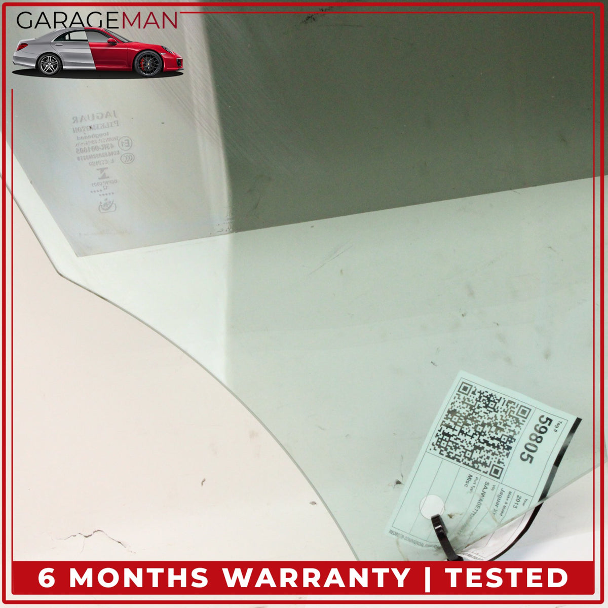 2009-2015 Jaguar X250 XF XFR XFR-S Front Left Driver Side Door Window Glass OEM
