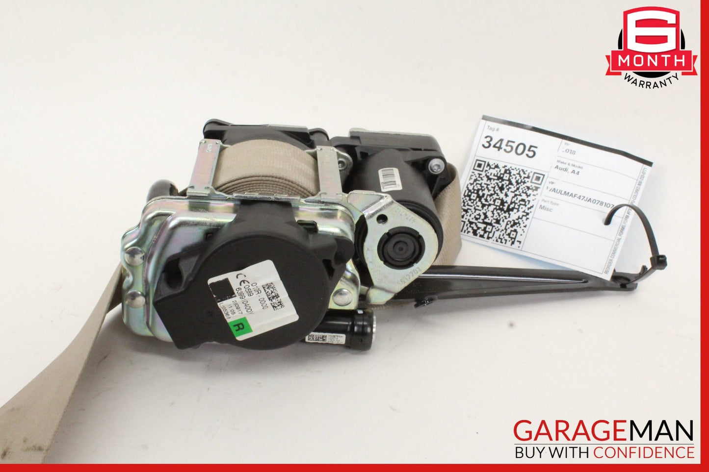 2017-2024 Audi A4 Sedan Right Front Seat Belt 8W0857706J Genuine
