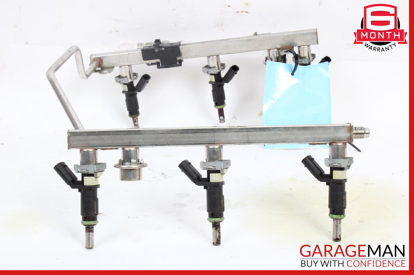 2006-2011 Mercedes W209 CLK350 Fuel Injector Rail w/ Injectors 2720700995 OEM