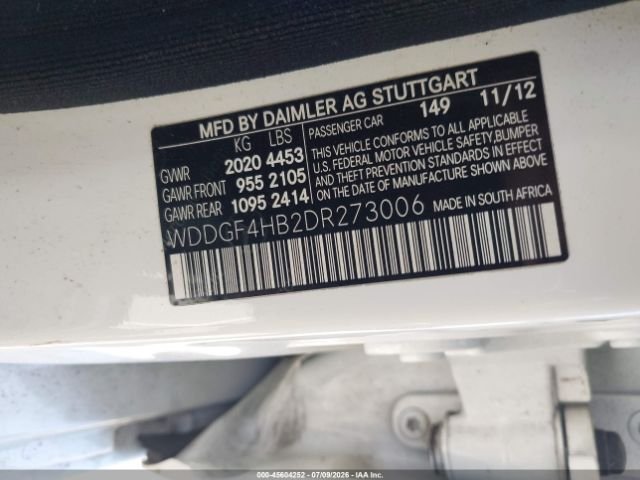 Parting Out- 2013 Mercedes-Benz C250- 197 197