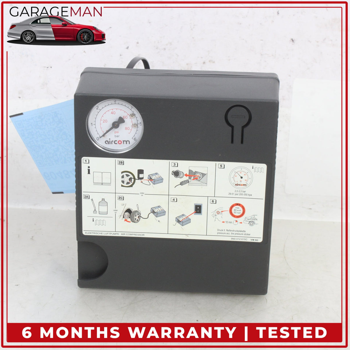 2011-2024 Porsche Cayenne 958 Macan 95B Tire Air Compressor Pump 5N0012615C OEM