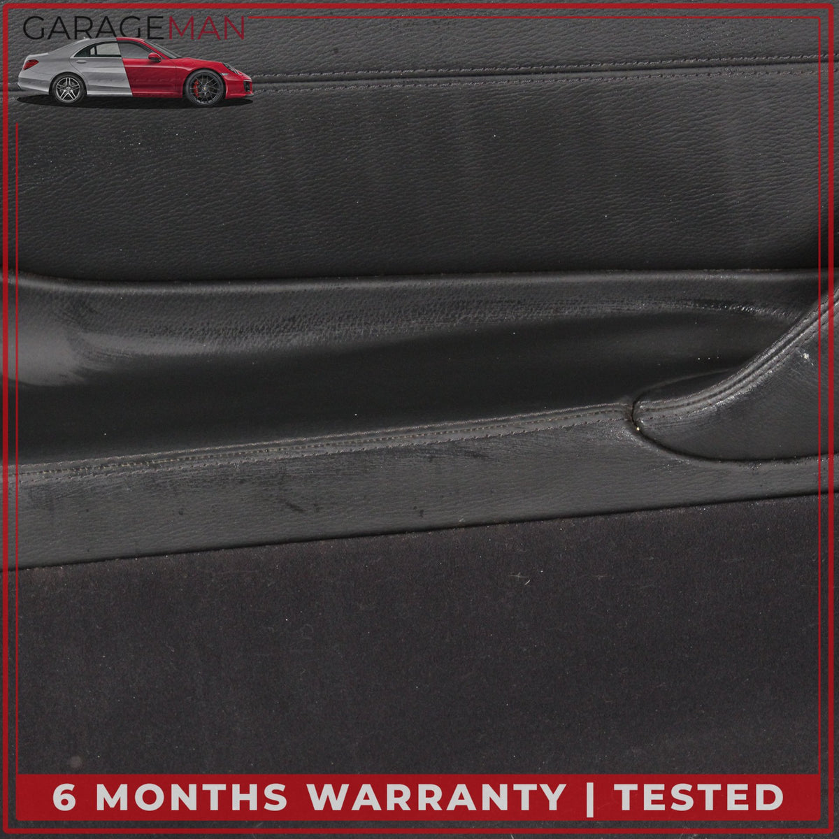 2000-2006 Mercedes W215 CL500 Rear Left Side Door Trim Panel Leather Black OEM