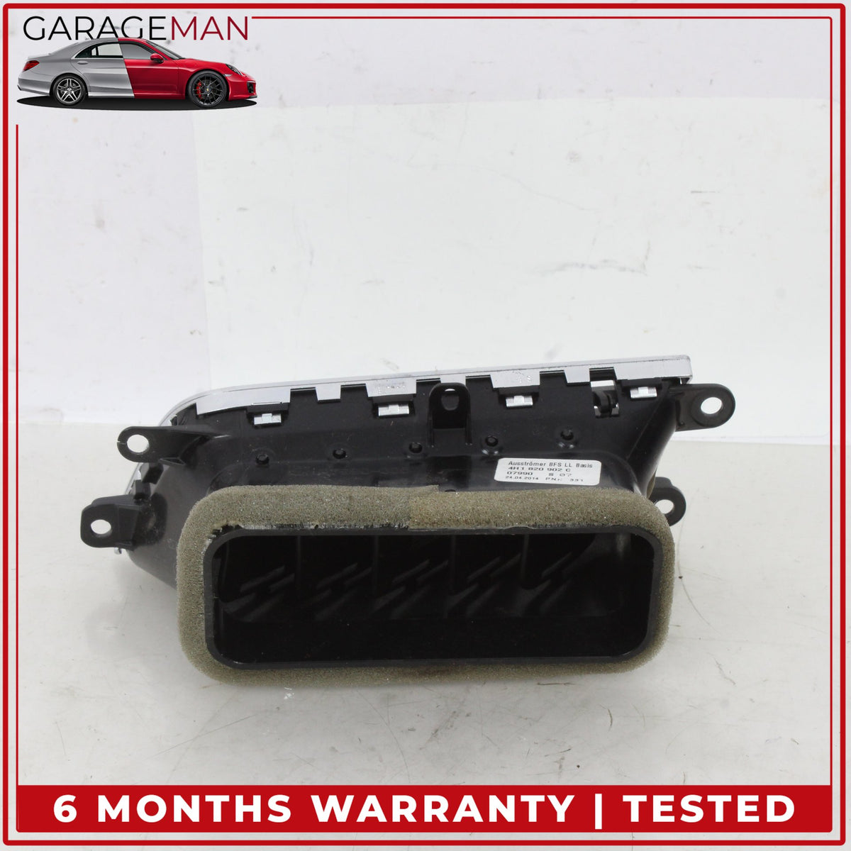 2011-2018 Audi A8 Front Right Passenger Side Dash AC A/C Air Vent 4H1820902C OEM