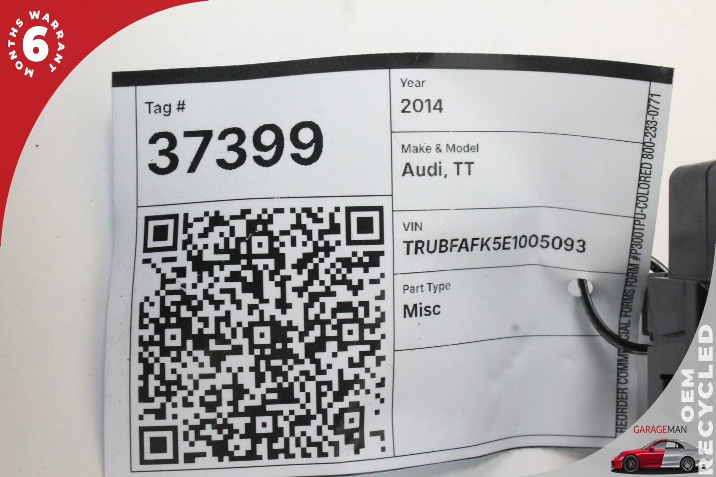 13-15 Audi TT 8J Coupe Onboard Supply Control Module 8P0907063AE Genuine