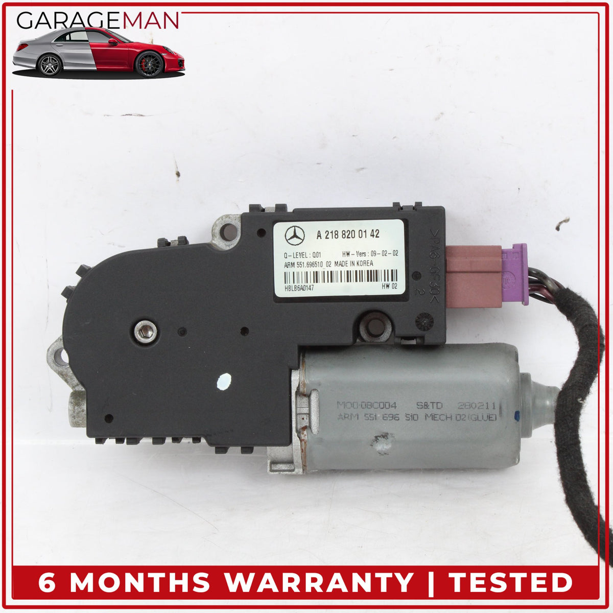 2012-2018 Mercedes W218 CLS63 AMG CLS550 E350 Sunroof Motor 2188200142 OEM