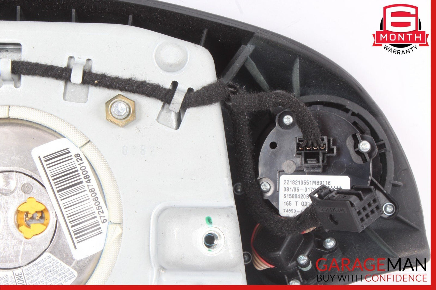 07-10 Mercedes W221 S550 CL500 CL550 Steering Wheel Airbag Air Bag Black OEM