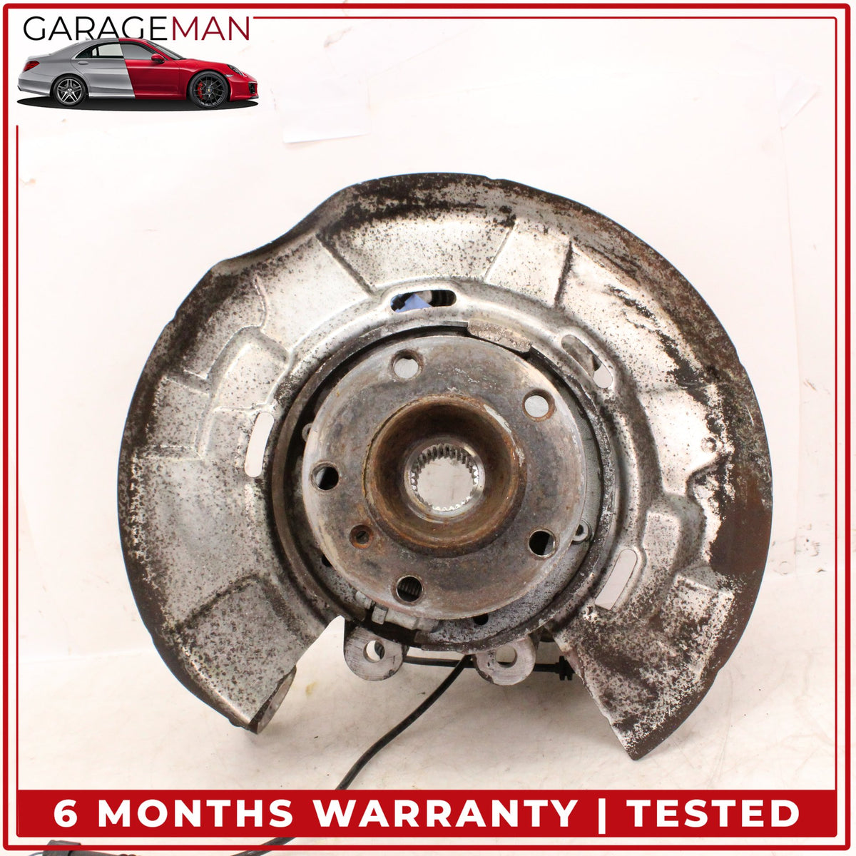 2009-2015 BMW 740i F01 Rear Left Side Spindle Knuckle Wheel Hub 6796497 OEM
