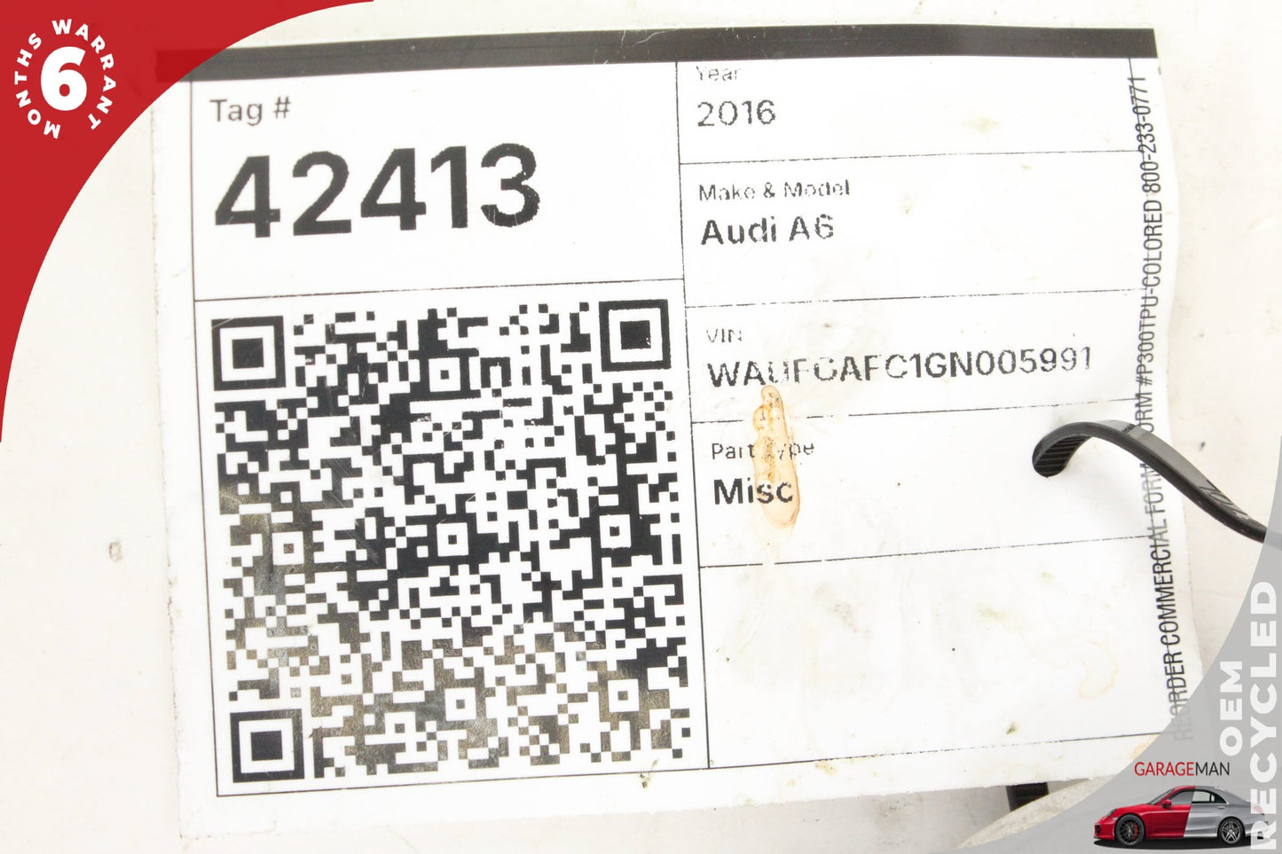 2009-2018 Audi A6 C7 Rear Left Side Upper Control Arm 8K0505323H OEM