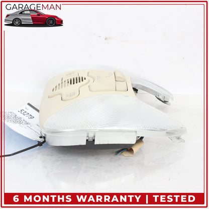 2005-2012 Mercedes R230 SL500 Front Upper Overhead Dome Light Lamp Beige OEM