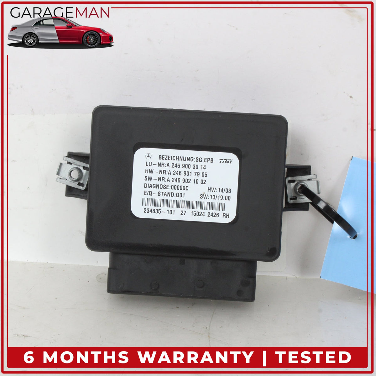 2012-2020 Mercedes W242 B Electric Drive Hand Parking Brake Control Module OEM