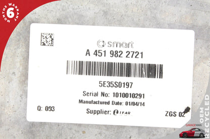 2013-2015 Smart Fortwo 451 Sedan EV Battery Charger Module 4519822721 OEM