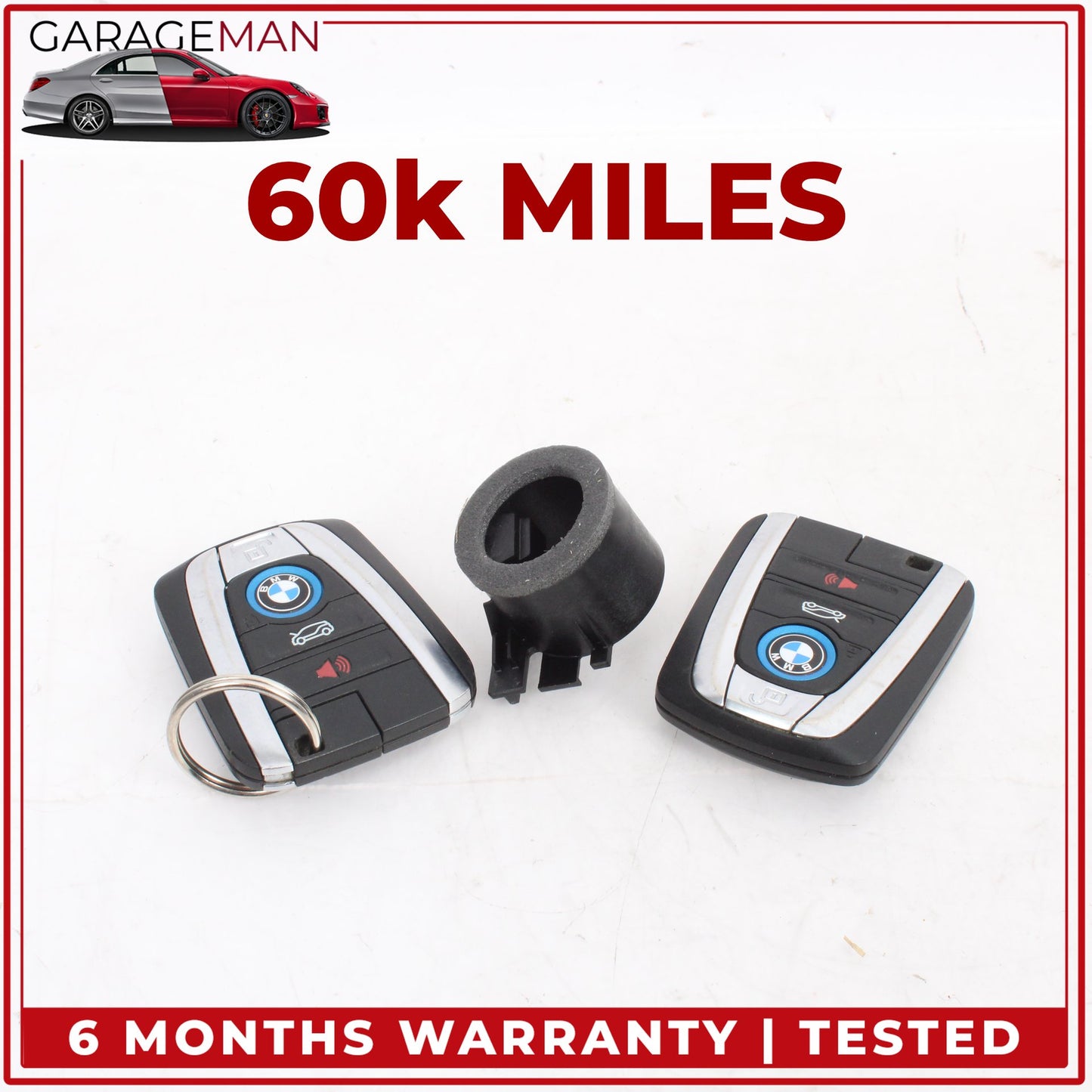 2014-2021 BMW i3 I01 Keyless Entry Smart Remote Key Fob Set w/ Ignition Ring Key