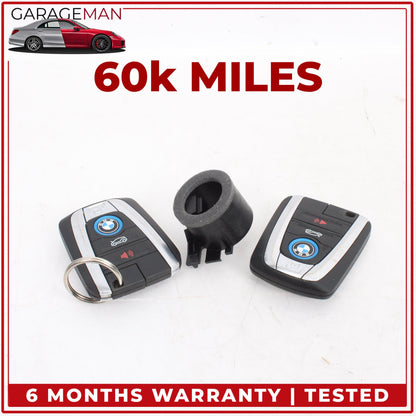 2014-2021 BMW i3 I01 Keyless Entry Smart Remote Key Fob Set w/ Ignition Ring Key