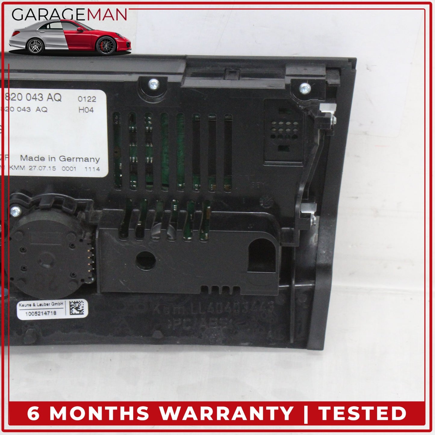 2013-2017 Audi A4 Front AC A/C Temperature Climate Control Panel 8K1820043AQ OEM