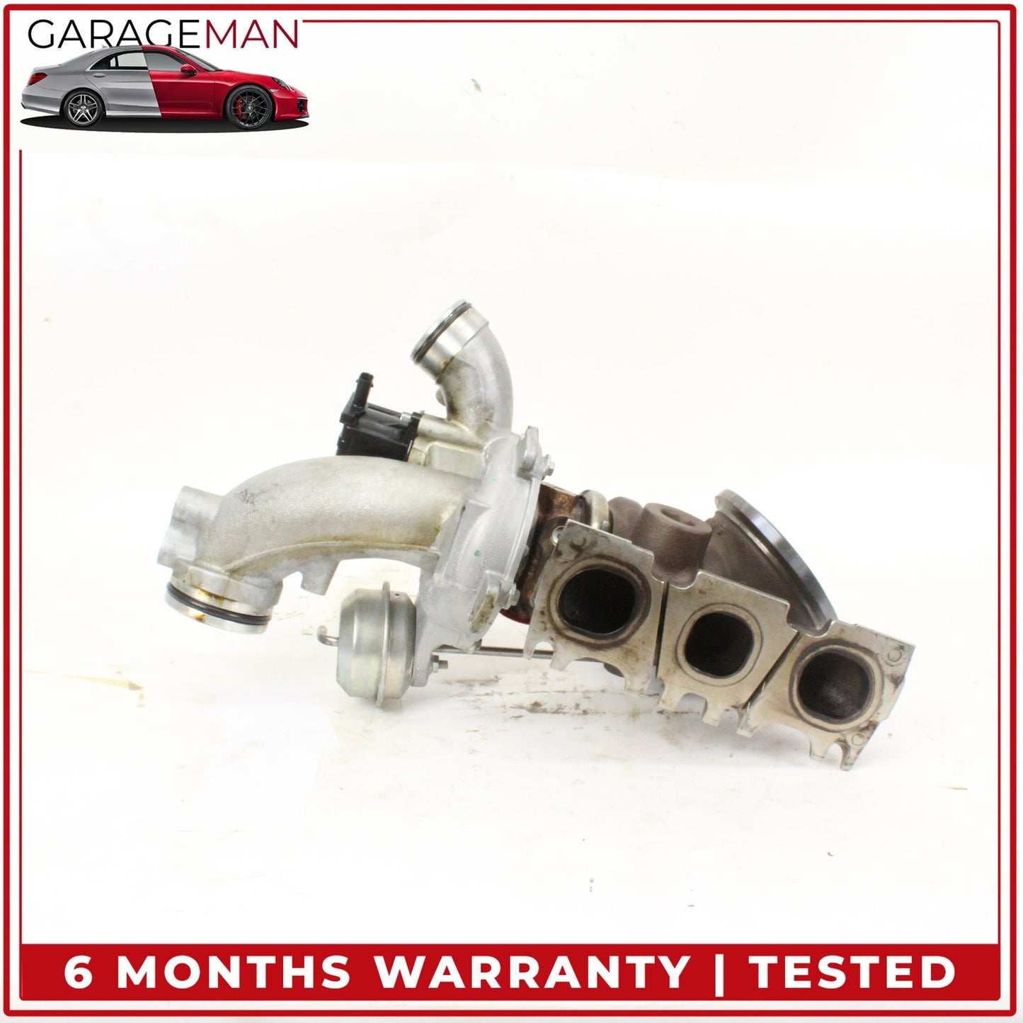 2014-2020 Mercedes W213 E400 M276 Left Turbocharger Turbo Charger Manifold OEM