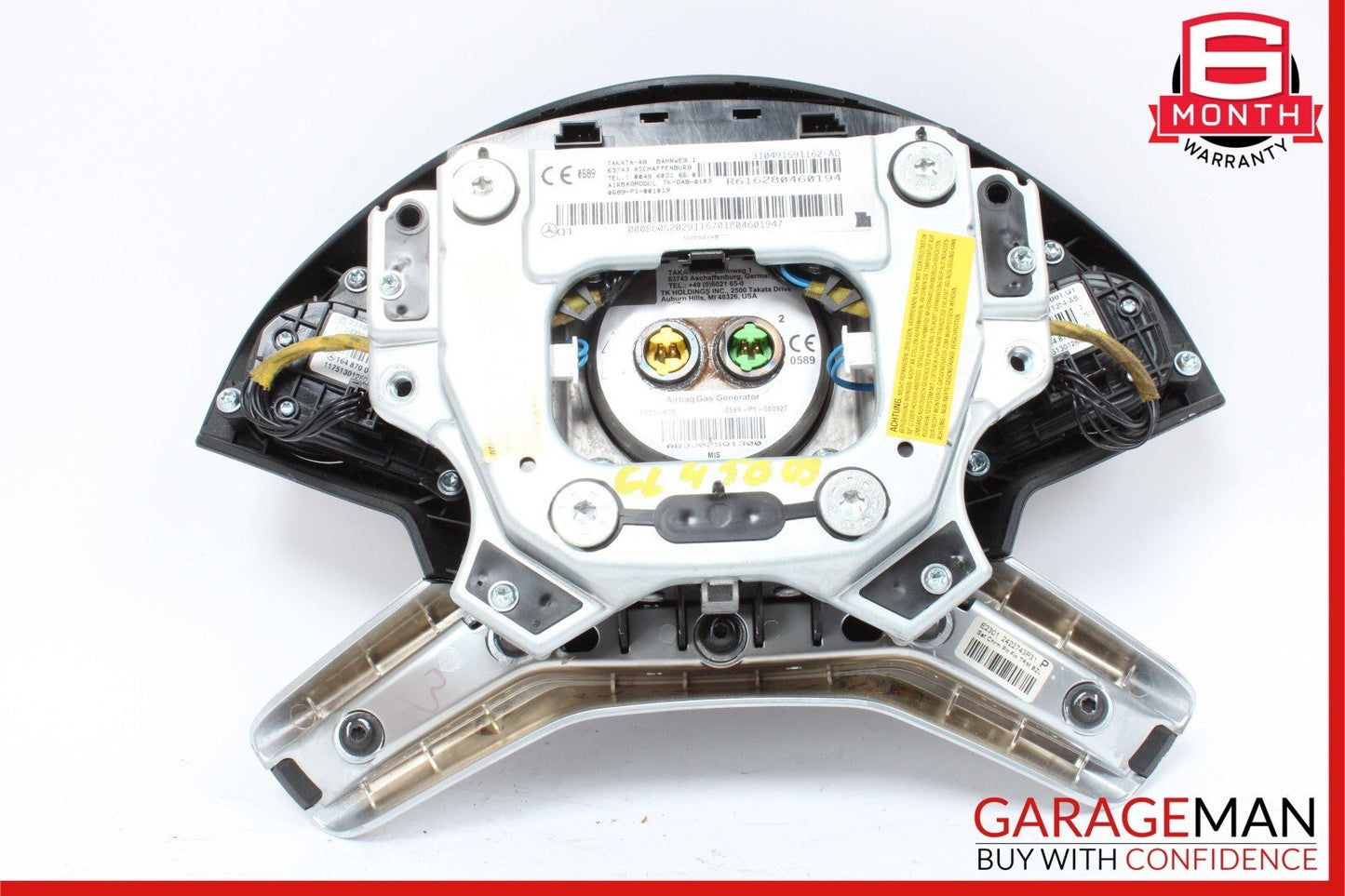 09-13 Mercedes GL450 GL320 ML550 R350 Steering Wheel Airbag Air Bag Anthracite