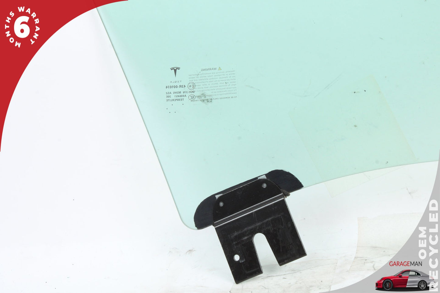 12-20 Tesla Model S 85D Hatchback Front Left Door Window Glass 600654700E