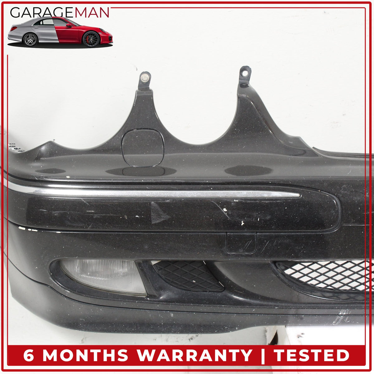2000-2003 Mercedes W210 E320 E500 Front Bumper Cover Assembly Black OEM
