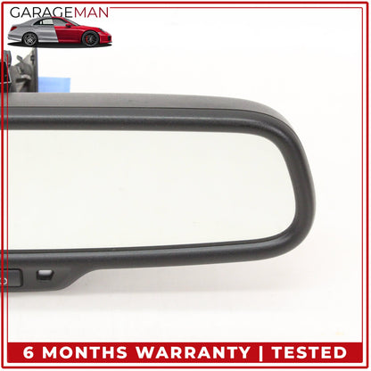 2012-2018 Audi A6 Front Upper Windshield Rear View Mirror Black 8T0857511 OEM