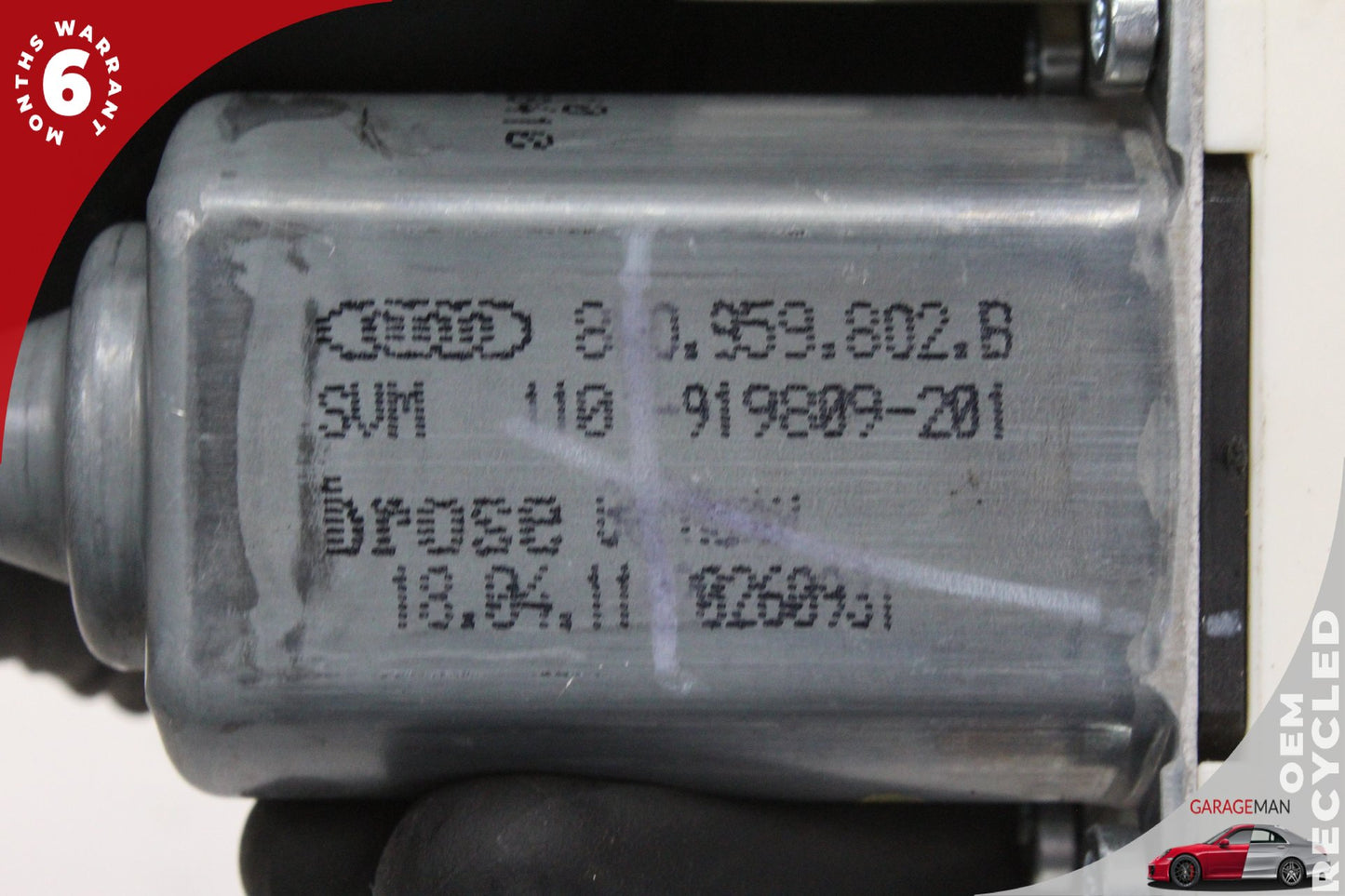 2012-2018 Audi A7 Front Right Side Window Regulator Motor 8K0959802B OEM