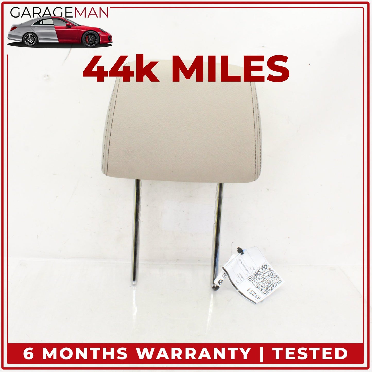 2011-2018 BMW X3 X4 F25 SUV Front Left or Right Side Seat Head Rest Beige OEM