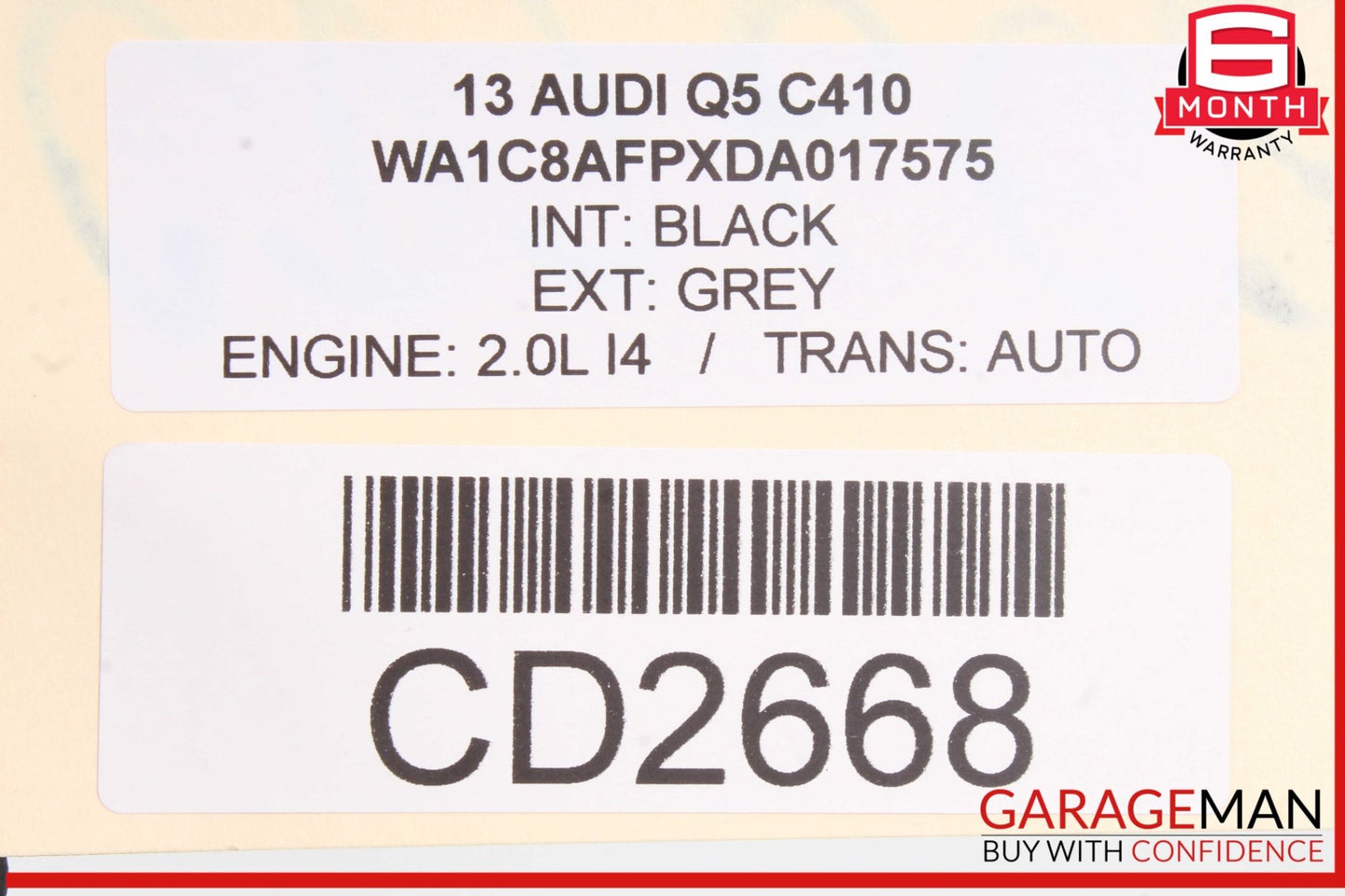 2013-2017 Audi Q5 SQ5 Front Right Upper Seat Cushion 8R0881805C OEM
