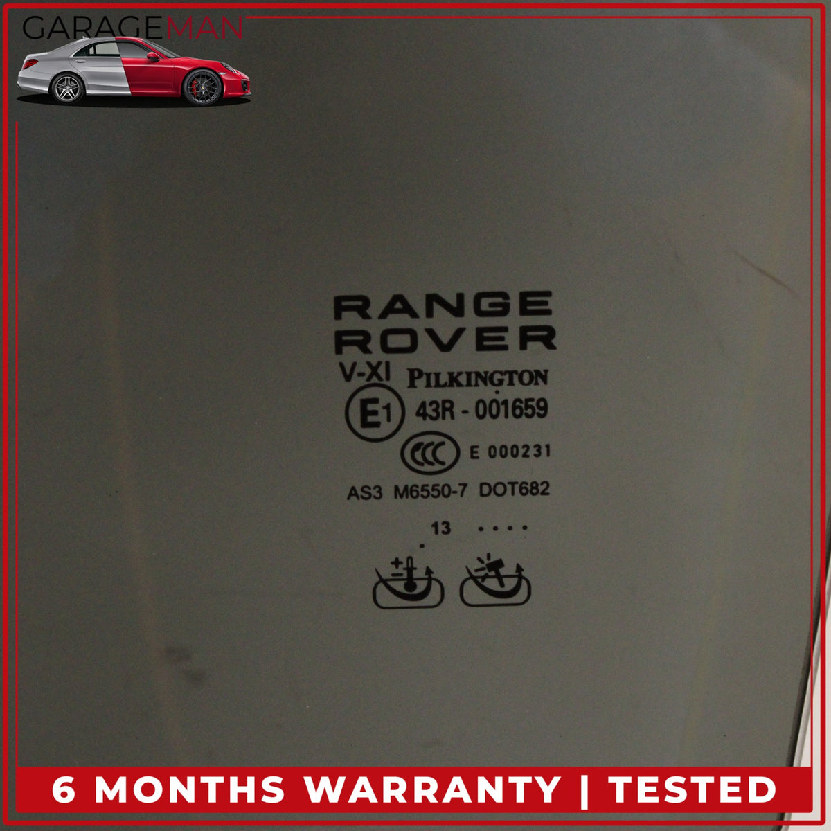 2013-2022 Land Rover Range Rover L405 Rear Left Window Glass CK5225713BB OEM