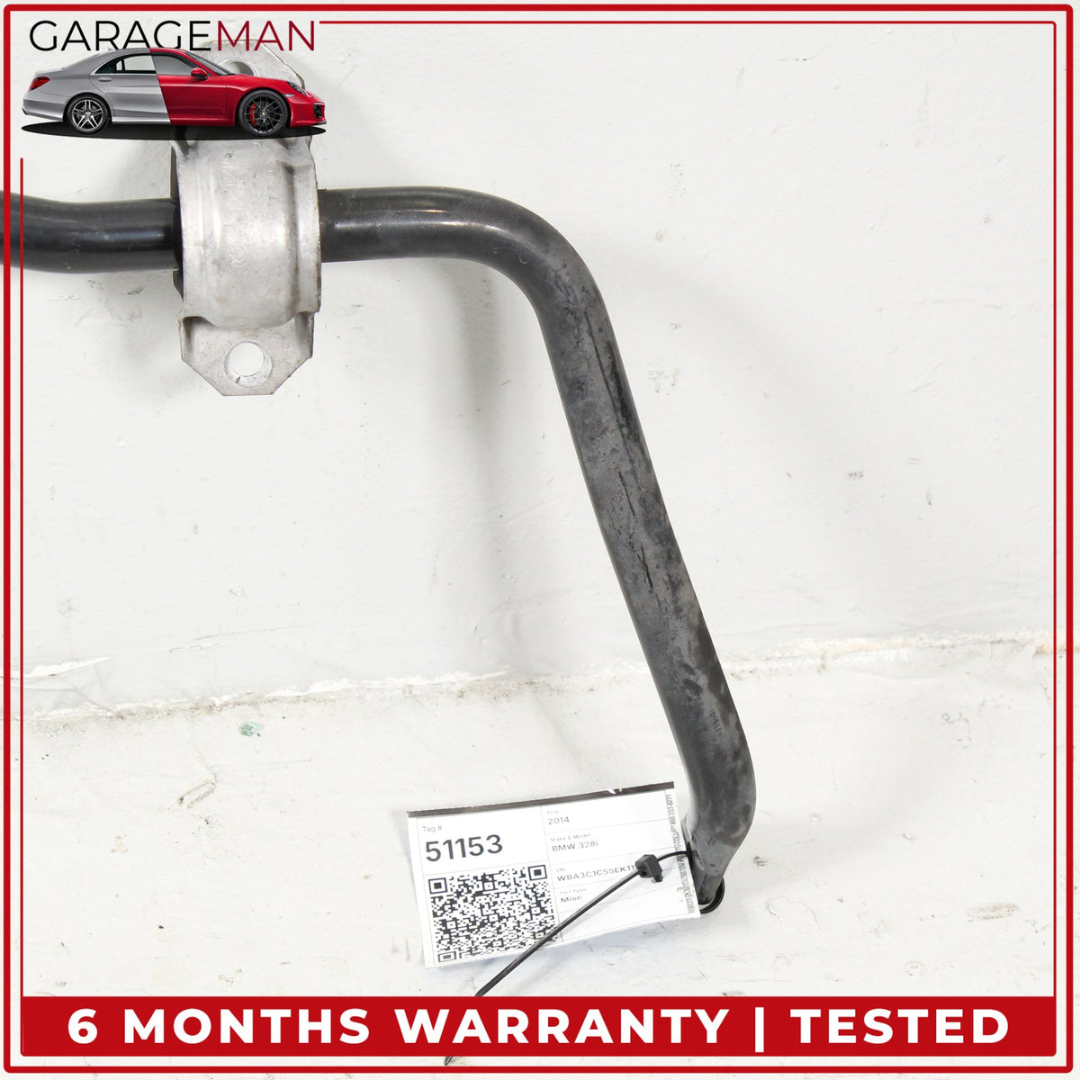 2012-2018 BMW 328i F30 Sedan Front Stabilizer Anti Roll Sway Bar 6792124 OEM