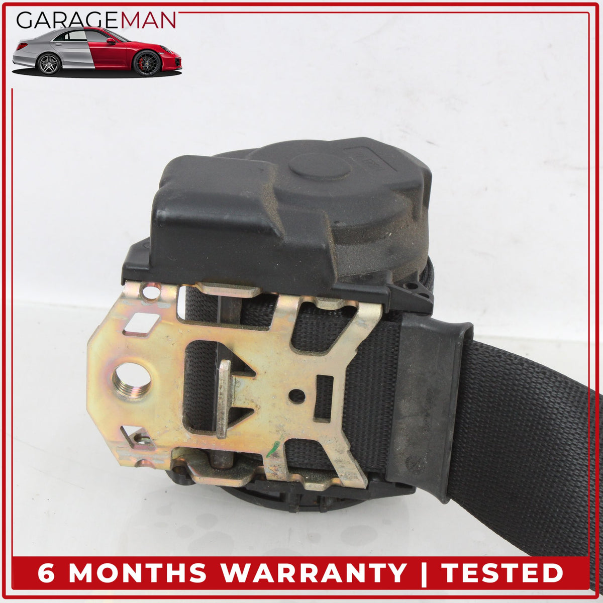 1999-2001 Porsche 911 Carrera Front Right Side Seat Belt Black 99680303403 OEM