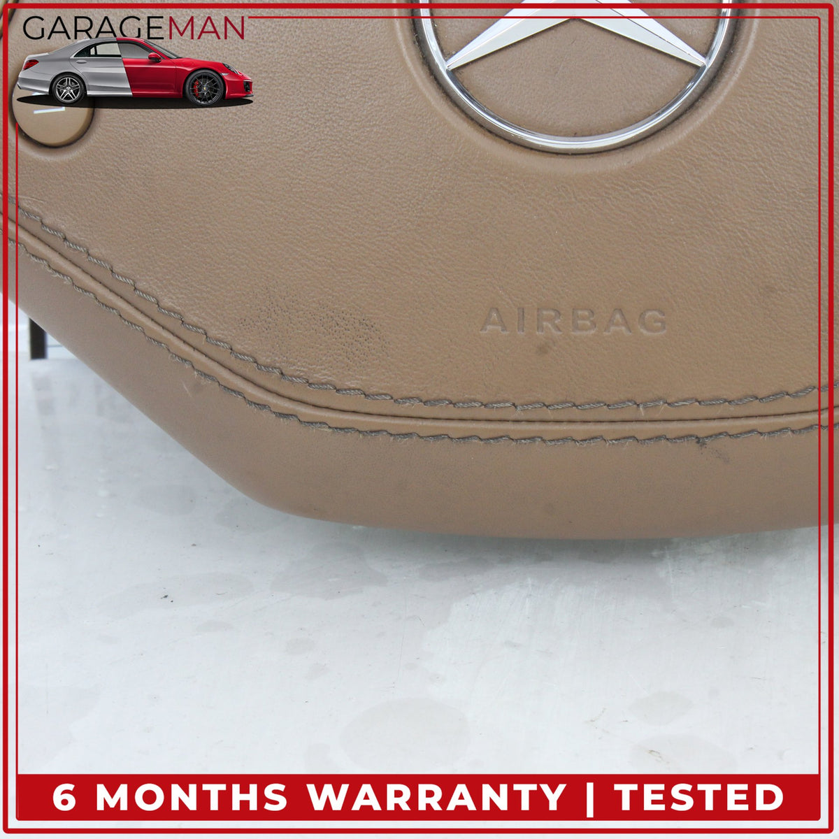 2010-2014 Mercedes W221 S550 Front Left Side Steering Wheel Airbag Brown OEM