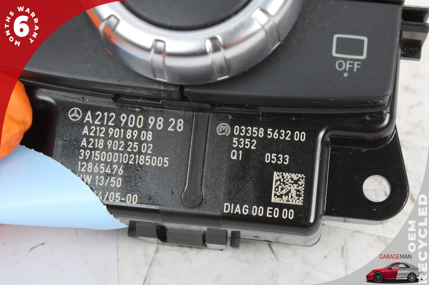 2015-2020 Mercedes-Benz E400 W207 Coupe Center Console Audio Radio Media Control Switch 2129009828 Genuine