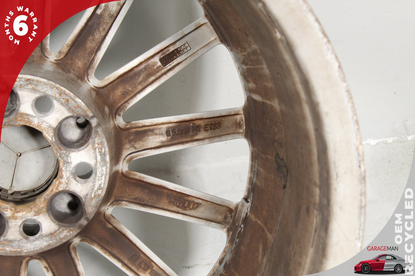 2008-2012 Mercedes R230 SL600 Rear Wheel Rim 14 Spoke 9.5JX18H2 ET33 2304013802