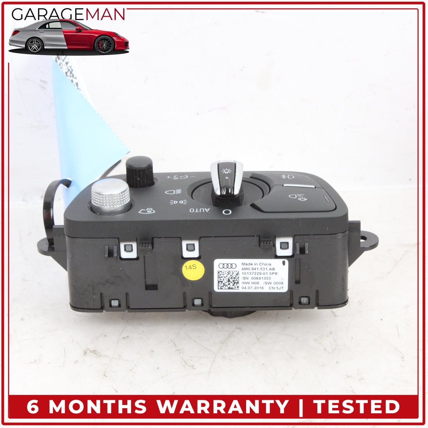 2017-2024 Audi Q7 A4 A5 S4 S5 Q5 SQ5 Headlight Control Switch 4M0941531AB OEM