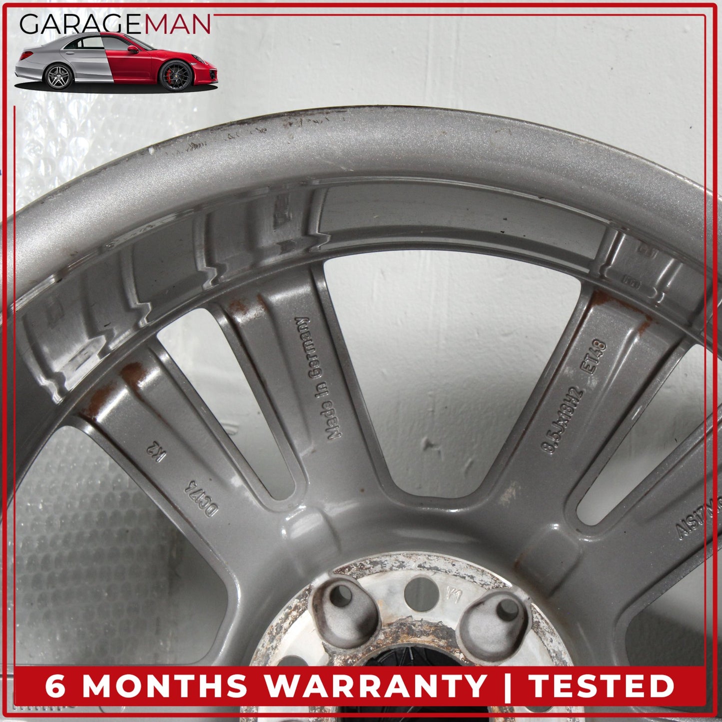 2014-2016 Mercedes W212 E350 Twin 5 Spoke Wheel Rim 8.5JX18H2ET48 2124015702 OEM