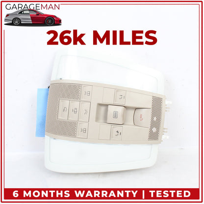 2010-2017 Mercedes C207 E400 Coupe Overhead Dome Light Lamp Beige 2048201923 OEM