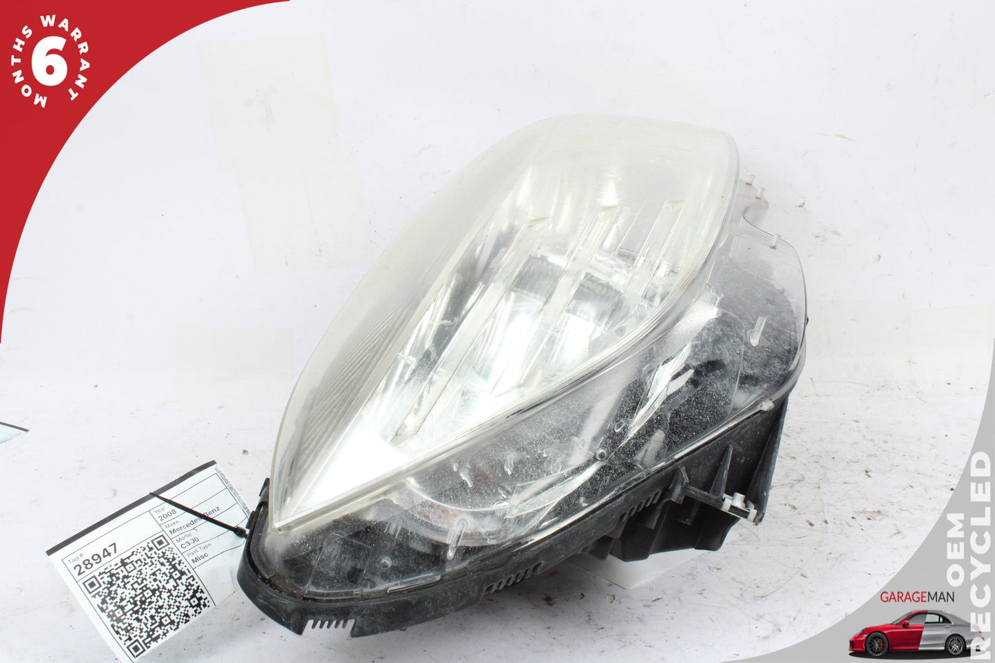 08-11 Mercedes-Benz C300 w204 Sedan Front Right Halogen Head Light Lamp 1305236265