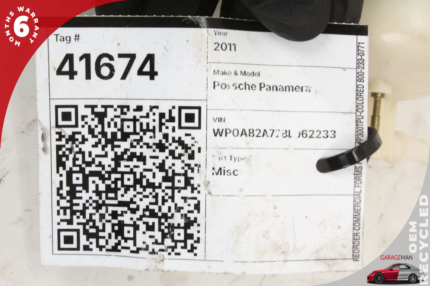 2010-2016 Porsche Panamera 970 Right Side Gasoline Tank Fuel Pump Flange OEM