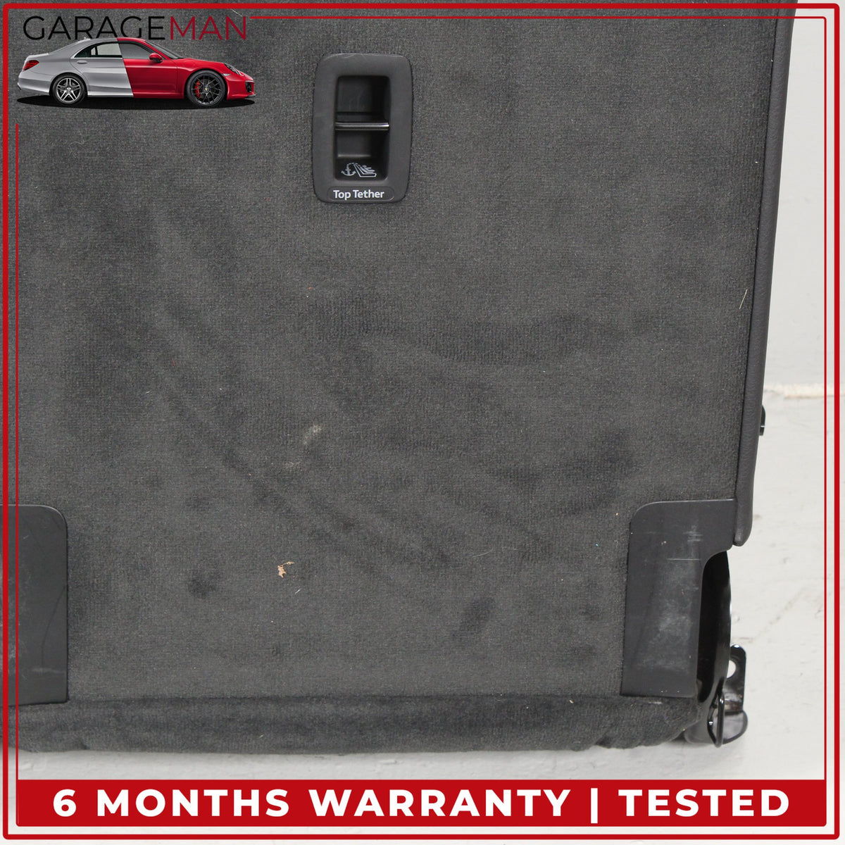 2017-2019 Audi Q7 Rear 3rd Row Upper and Lower Bench Seat Black Assembly OEM