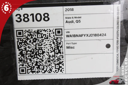 2017-2022 Audi Q5 FY Station Wagon Body Control Module 8W0907063CG Genuine