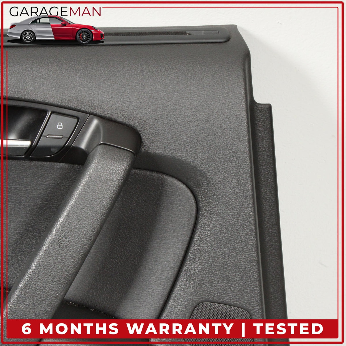 2007-2015 Audi Q7 Rear Left Side Interior Door Trim Panel w/ Sun Shade OEM