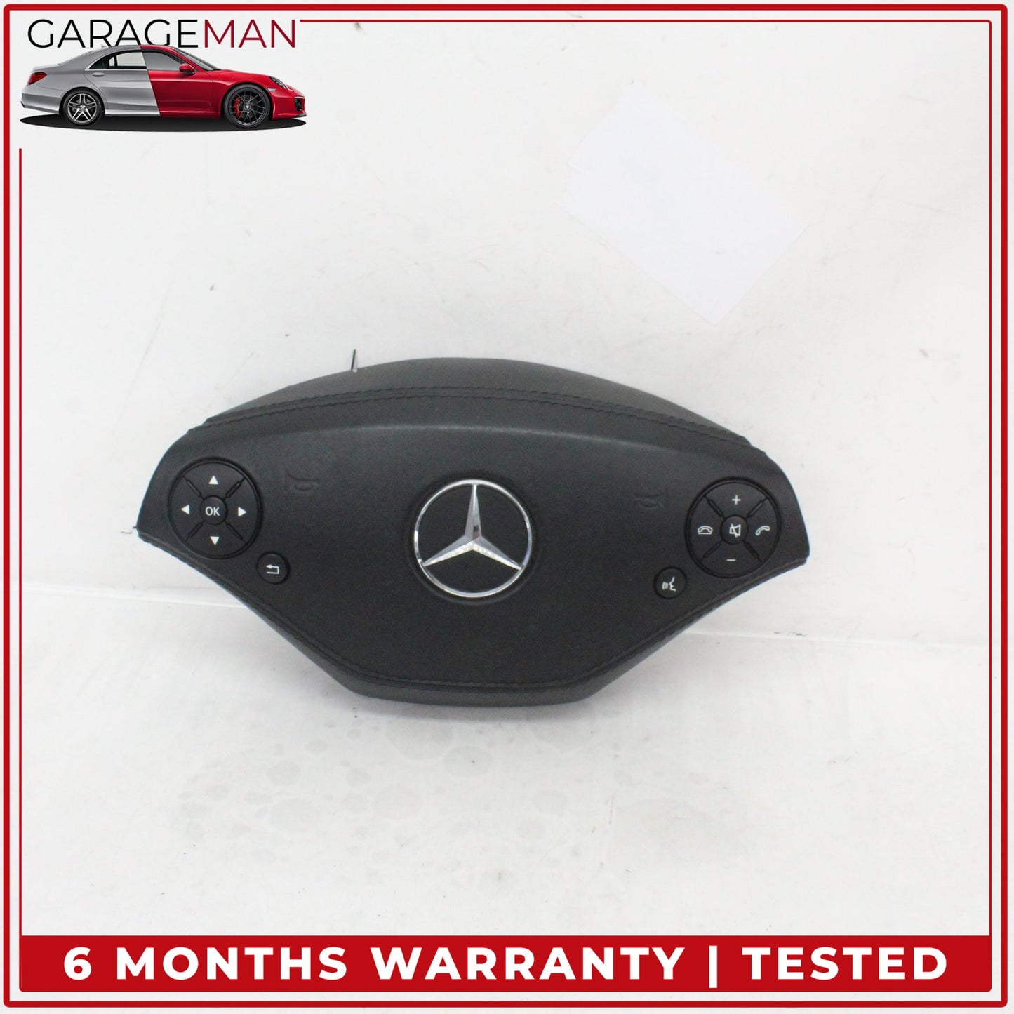 2010-2014 Mercedes W221 S400 Front Left Side Steering Wheel Airbag Black OEM