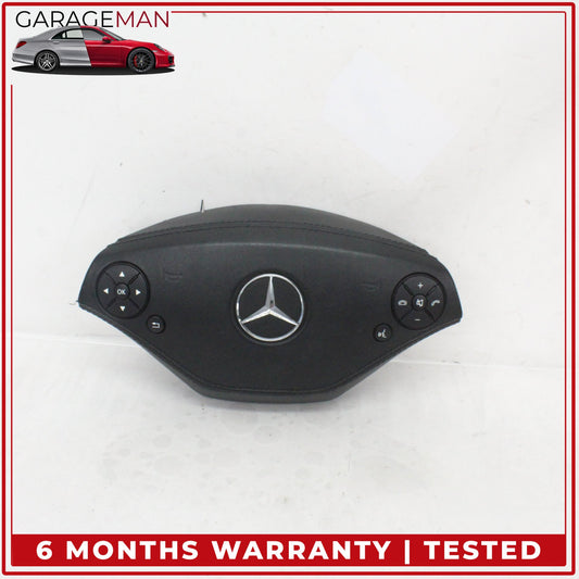 2010-2014 Mercedes W221 S400 Front Left Side Steering Wheel Airbag Black OEM