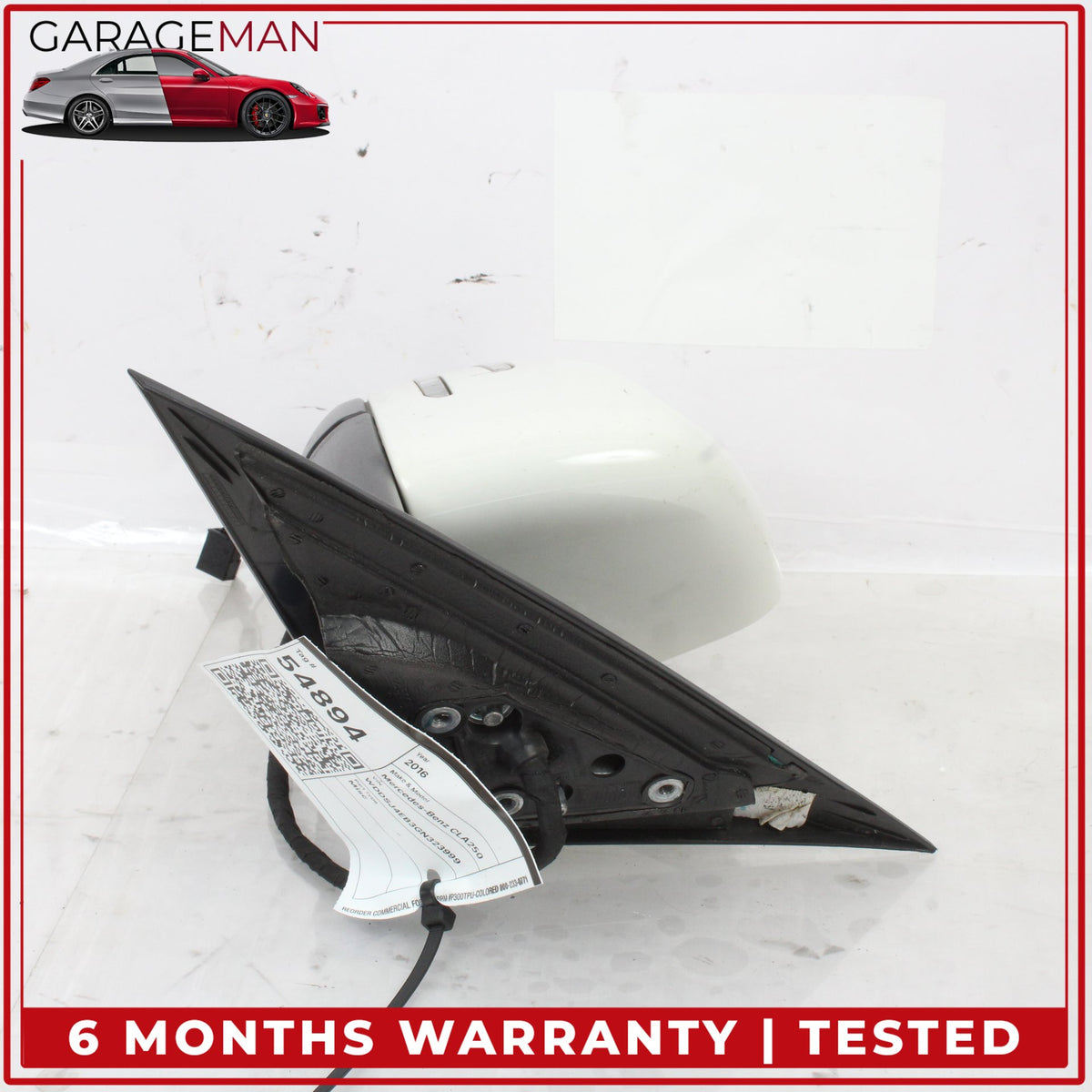 2014-2019 Mercedes W117 CLA250 Front Right Door Rear View Mirror w/o Glass OEM