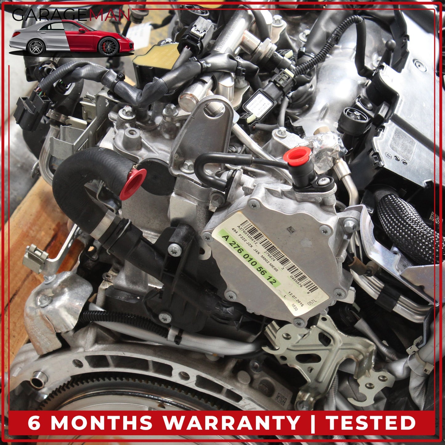 2015-2017 Mercedes-Benz S550e W222 RWD 3.0L V6 M276 Engine Motor Assembly 276.824 103k