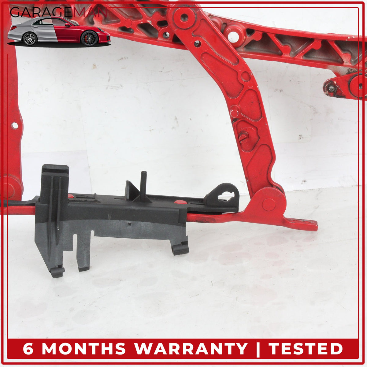 1999-2012 Porsche 911 Left and Right Convertible Top Cover Red Hinge Set OEM