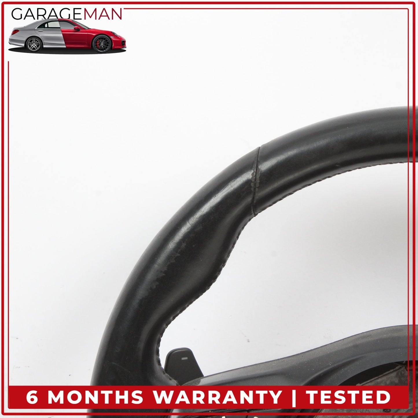 2015-2020 Jaguar F-Type X152 Steering Wheel Flat Bottom w/ Paddle Shifters OEM