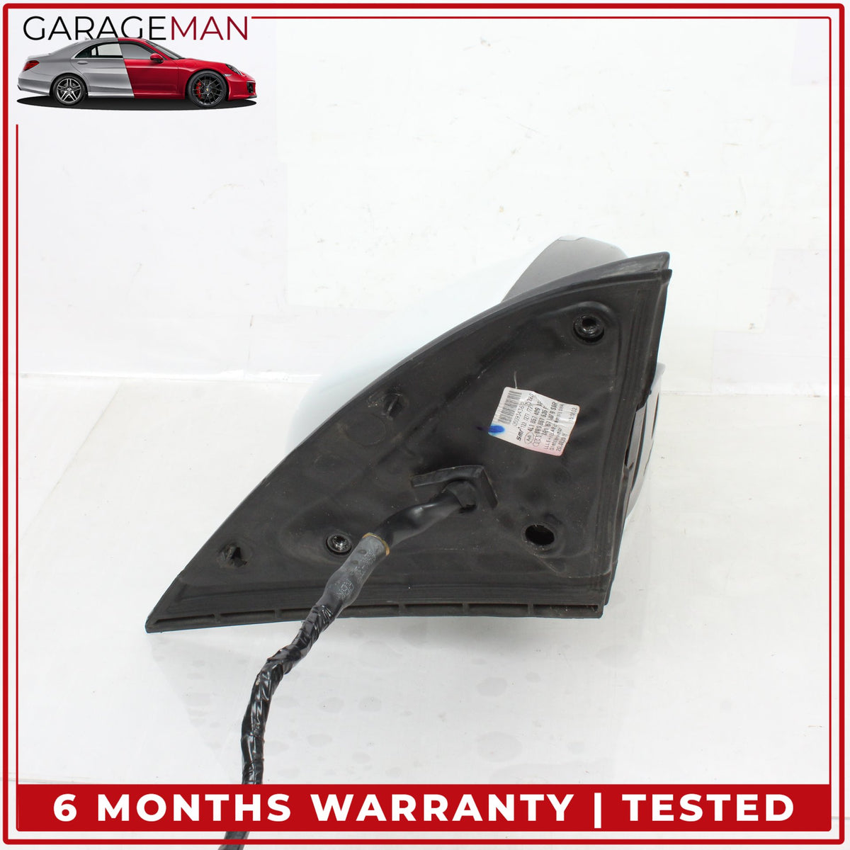 2010-2015 Audi Q7 Left Side Door Heated Rear View Mirror w/ Blind Spot White OEM